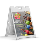 A-Frame Sidewalk Sign. Example 24 x 36 A-frame sign