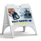 A-Frame Sidewalk Sign. Example 24 x 18 A-frame sign