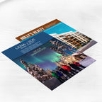 Flyers. Example printed flyers
