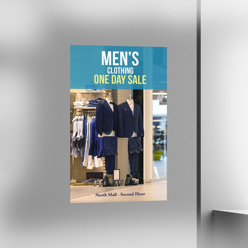 Flyers. Example flyer displayed in a store