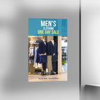 Flyers. Example flyer displayed in a store