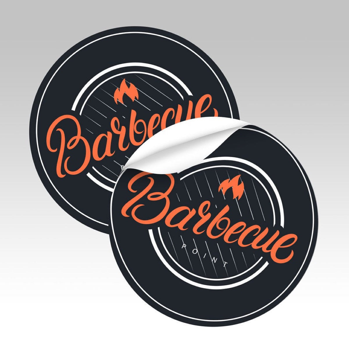 Round Stickers. Example round stickers