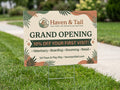 Yard Signs with Stakes. Sample design shown: Haven & Tail